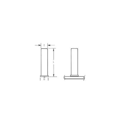 CD No Thread Small Flanged Weld Studs